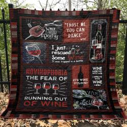 I Just Rescued Some Wine Hur Quilt Cysikr and Home Decor