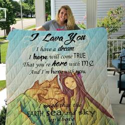 I Lava You Disney Quilt Blanket and Home Decor