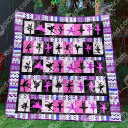 I Love Ballet Quilt Blanket Bn14  Quilt and Home Decor