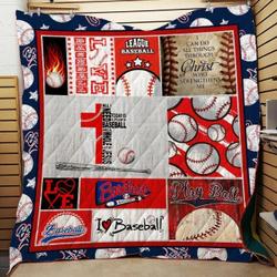 I Love Baseball Clh0811087Q Quilt Blanket and Home Decor