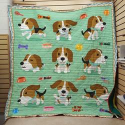 I Love Beagle Quilt and Home Decor