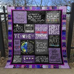 I Love Being A Teacher Pkt210655 Quilt Blanket and Home Decor