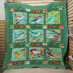 I Love Bird Quilt and Home Decor