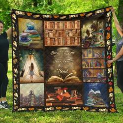 I Love Books Amazing Gift For Reading Book Lover Quilt and Home Decor