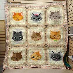 I Love My Cats Quilt and Home Decor