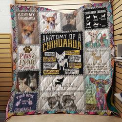 I Love My Chihuahua Dog Quilt Blanket A185 and Home Decor