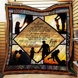 I Love My Daughter - Quilt and Home Decor