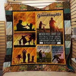 I Love My Granddaughter Clh0511433Q Quilt Blanket and Home Decor