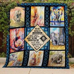 I Love You Son Blanket Kc1507 Quilt and Home Decor
