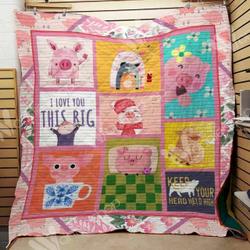 I Love You This Big Cld280652 Quilt Blanket and Home Decor
