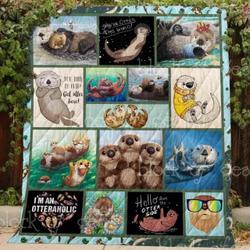 I M An Otteraholic Blanket Kc1507 Quilt and Home Decor