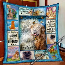 I Never Left You Golden Retriever Quilt Blanket Shb78 and Home Decor