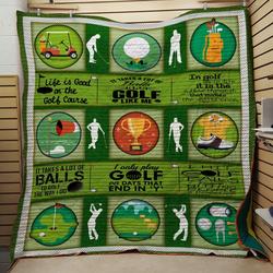 I Only Play Golf On Day That End Quilt and Home Decor