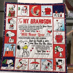 I Want You To Believe Snoopy Quilt Nh and Home Decor