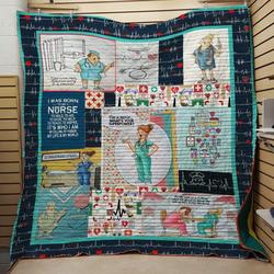 I Was Born To Be A Nurse Quilt and Home Decor