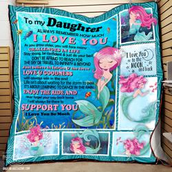 I Will Always Be There To Support You Little Mermaid Quilt Bt and Home Decor