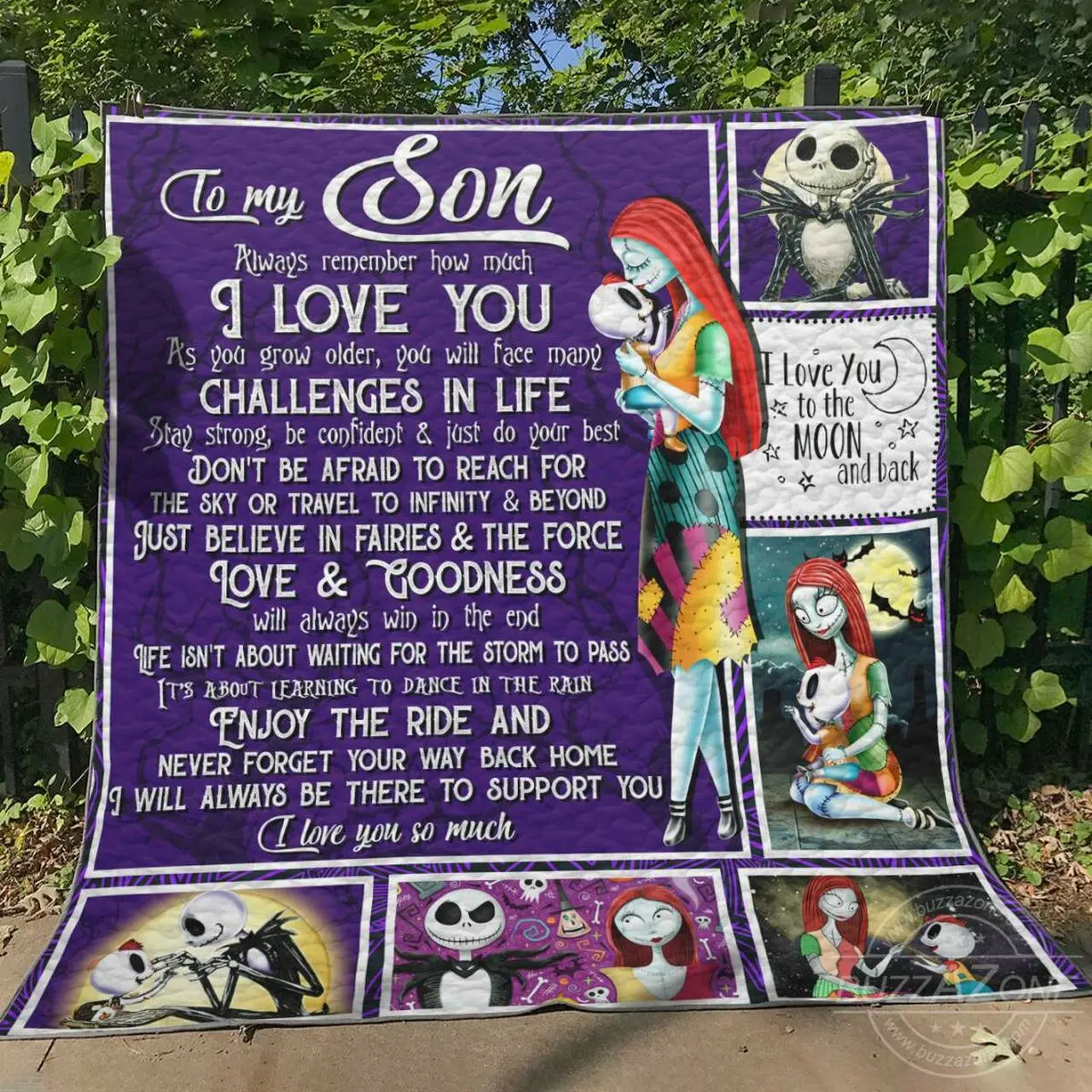 I Will Always Be There To Support You Vv Son The Nightmare Before Christmas Quilt Lt2 and Home Decor