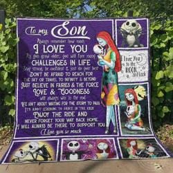 I Will Always Be There To Support You Vv Son The Nightmare Before Christmas Quilt Lt2 and Home Decor