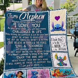 I Will Always Be There To Support You Vv Stitch Quilt Nephew and Home Decor
