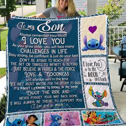 I Will Always Be There To Support You Vv Stitch Son Quilt and Home Decor