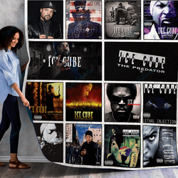 Ice Cube Quilt Blanket For Fans 01 and Home Decor