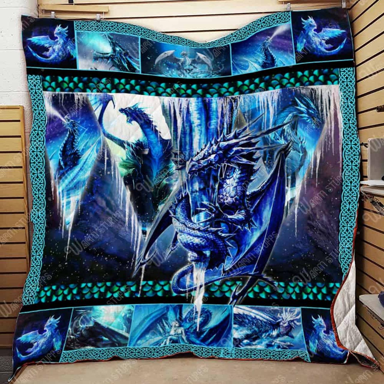 Ice Dragon Quilt Dp01 and Home Decor