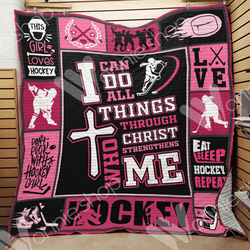 Ice Hockey Hur Quilt uh and Home Decor