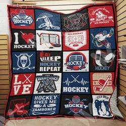 Ice Hockey Quilt Blanket Dhc0102961Td and Home Decor