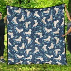 Ice Skate Cl12100368Mdq Quilt Blanket and Home Decor
