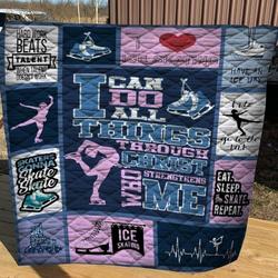 Ice Skating Quilt Lidcs Fuct2409 and Home Decor