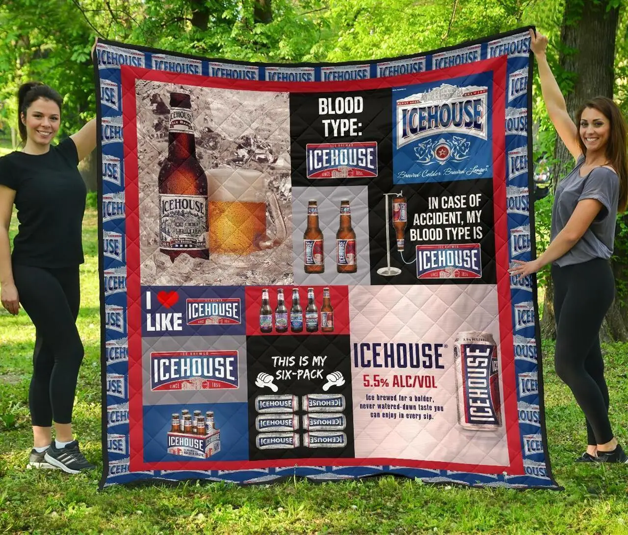 Icehouse Funny Gift For Beer Lover Quilt and Home Decor