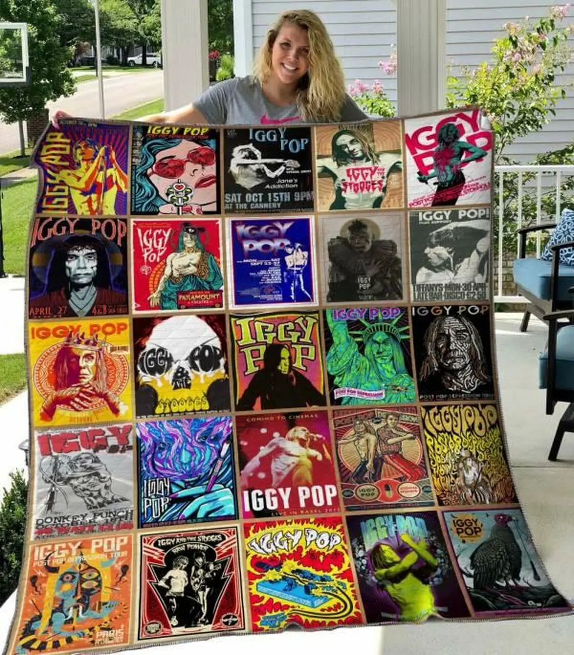 Iggy Pop Quilt Blanket Hvt300518 Quilt and Home Decor