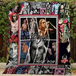 Iggy Pop Quilt V2 and Home Decor