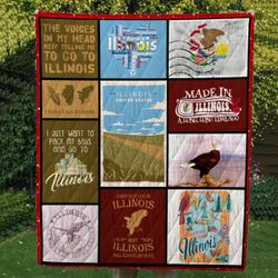 Illinois Cl14100265Mdq Quilt Blanket and Home Decor