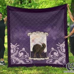 Illuminated Purple Kiwi Quilt Yy85149 Fuct1409 and Home Decor
