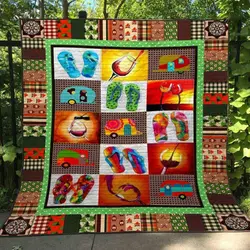 Im A Simple Woman Camping Quilt Blanket Lk08  Quilt and Home Decor