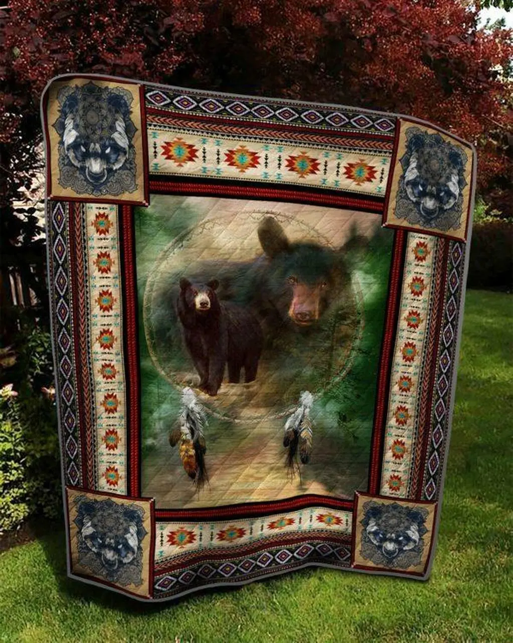 Imagination Bear Quilt Blanket Quilt and Home Decor