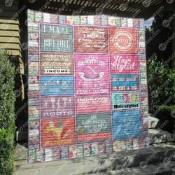 Improve Yourself See Your Hairstylist Quilt Blanket Hp47  Quilt and Home Decor
