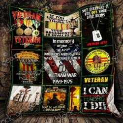 In Memory Of The 58479 Brothers And Sisters- Vietnam War Quilt Blanket and Home Decor