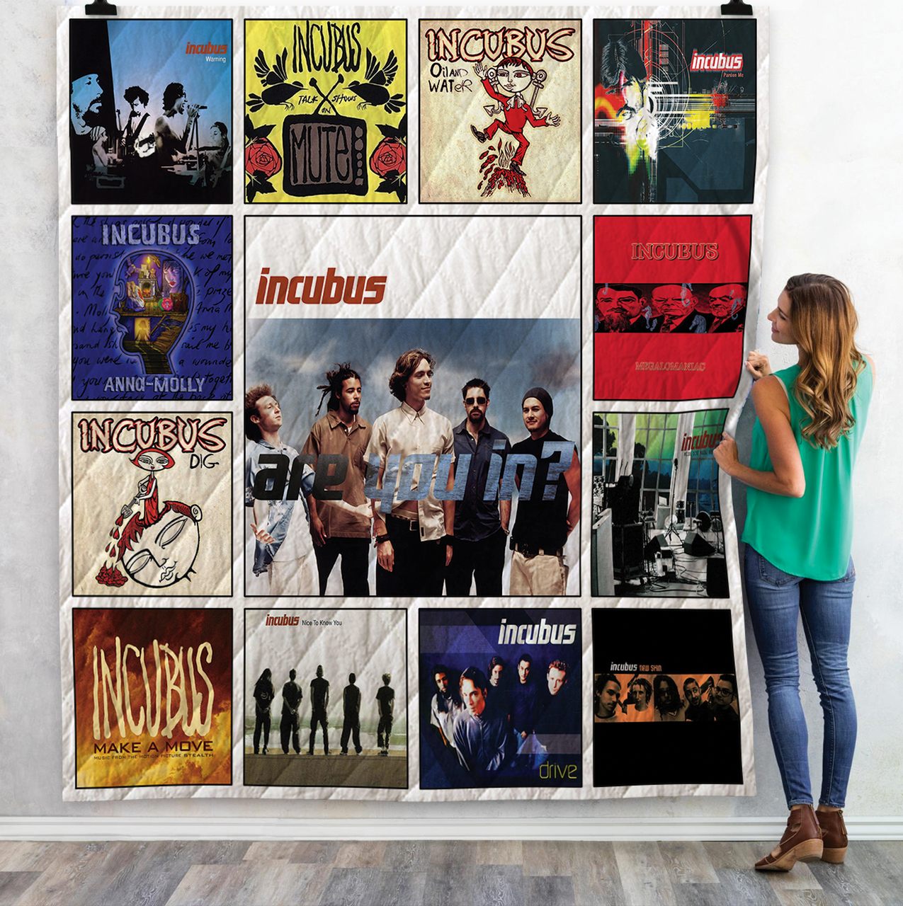 Incubus Singles Quilt Blanket Ver 13 and Home Decor