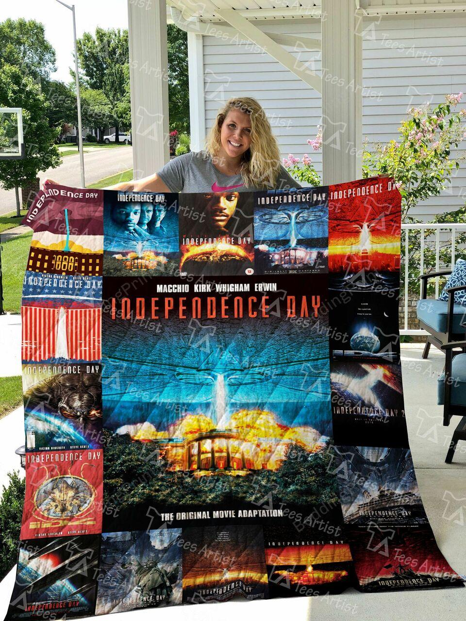Independence Day Quilt Blanket 0677 and Home Decor
