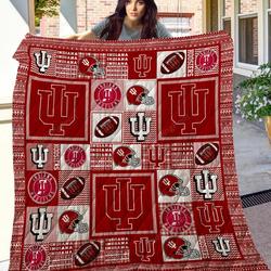Indiana Hoosiers Quilt Blanket and Home Decor