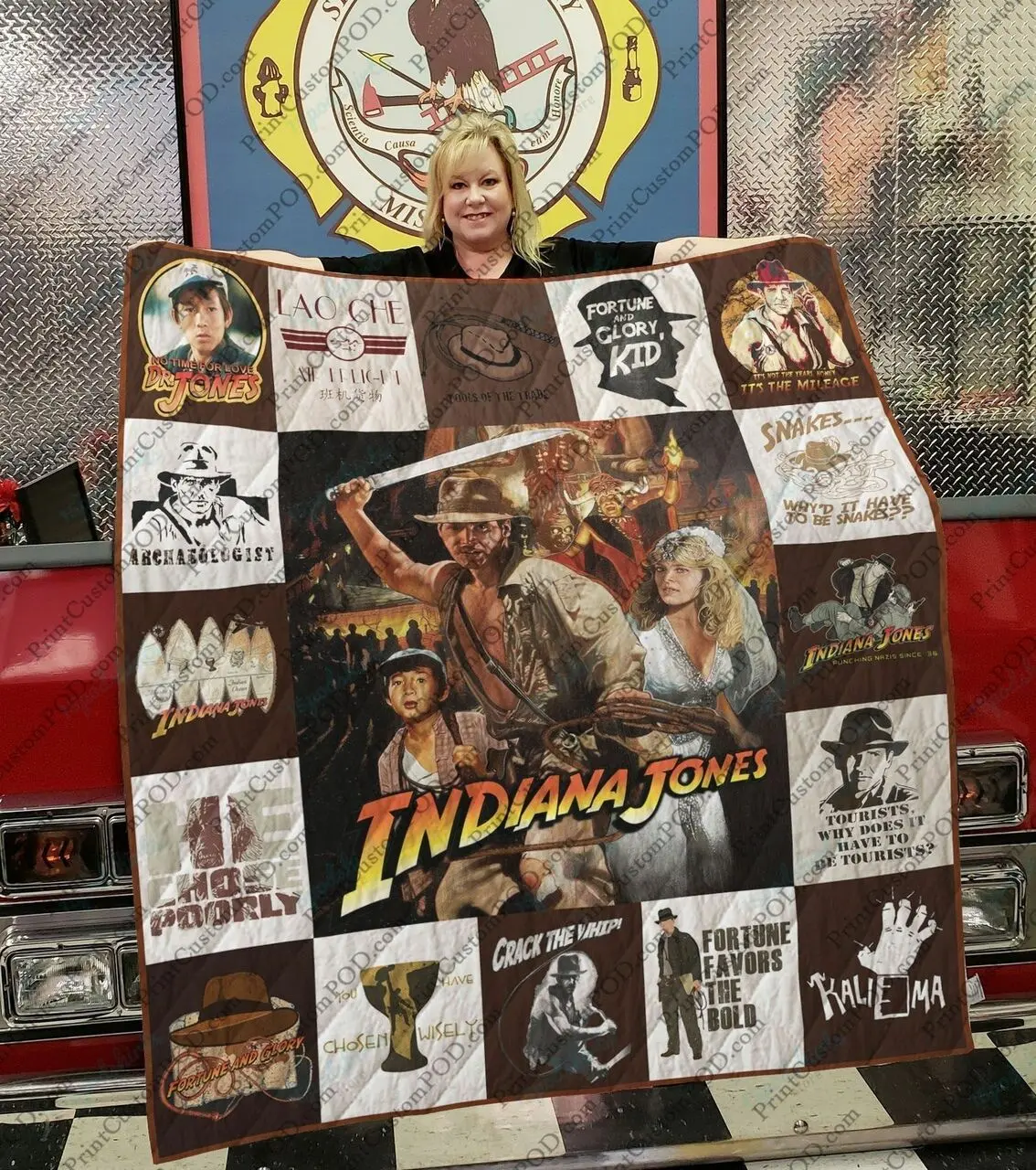 Indiana Jones Quilt Blanket For Fans Ver 17 2 and Home Decor