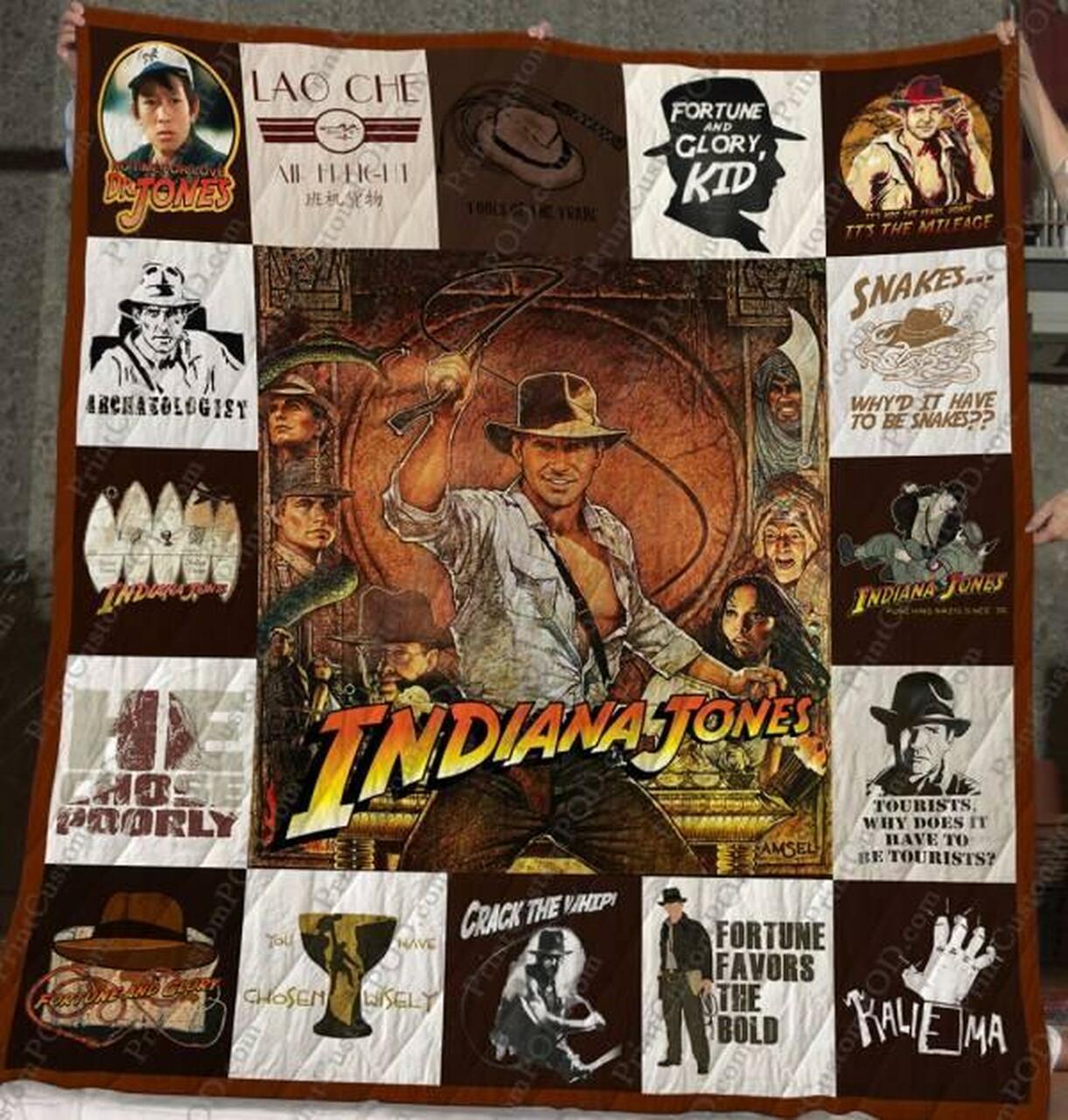 Indiana Jones Quilt Blanket M120642 Quilt and Home Decor