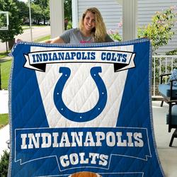 Indianapolis Colts Quilt Blanket 03 and Home Decor