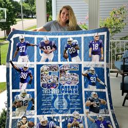 Indianapolis Colts Quilt Blanket and Home Decor