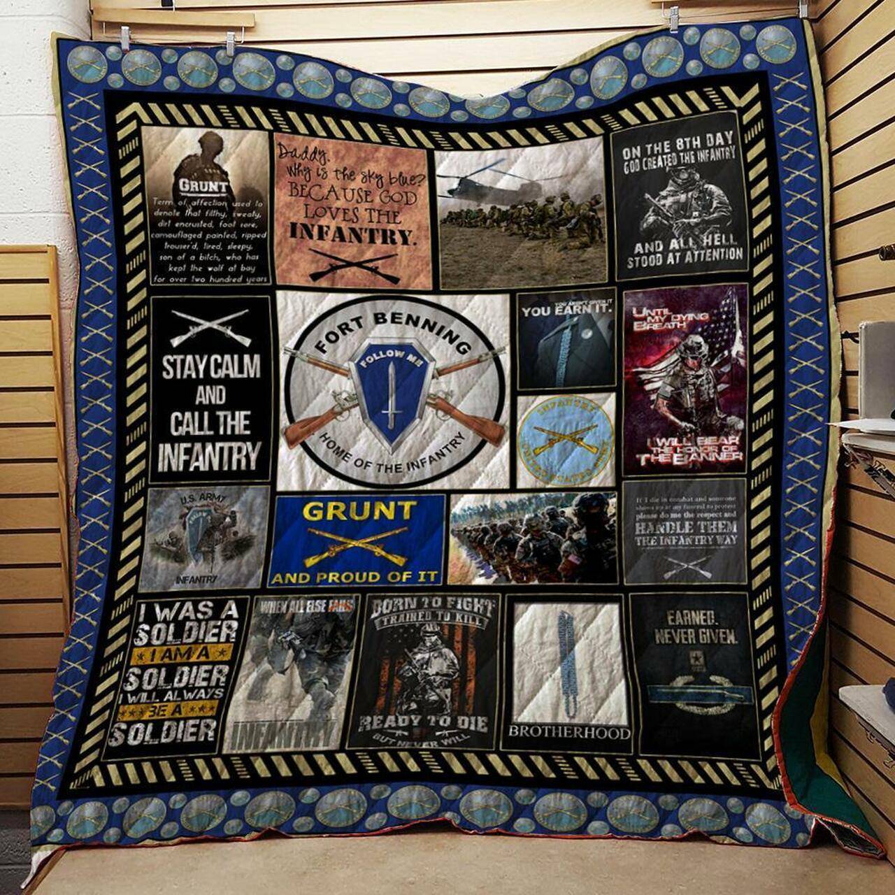 Infantry Quilt and Home Decor