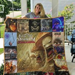 Infected Mushroom Albums Quilt Blanket For Fans Ver 17 and Home Decor