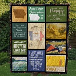 Iowa Cl14100272Mdq Quilt Blanket and Home Decor