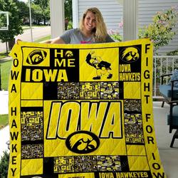 Iowa Hawkeyes Quilt Blanket and Home Decor